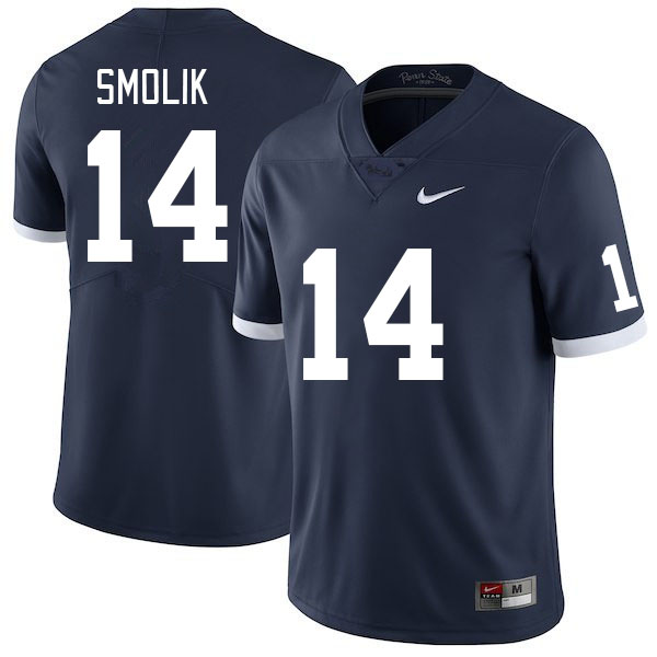 Men #14 Jaxon Smolik Penn State Nittany Lions College Football Jerseys Stitched Sale-Retro